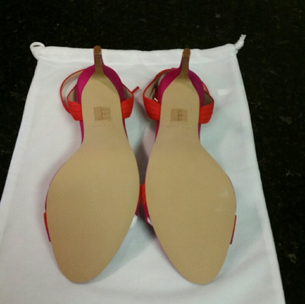 NEW Aldo KAENAVIA Sandal (Fuchsia/Orange Suede) - Picture 3 of 5